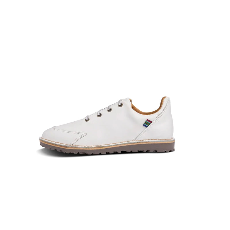 Veldskoen Loft Albatross Golf Shoe (White leather with Grey sole)