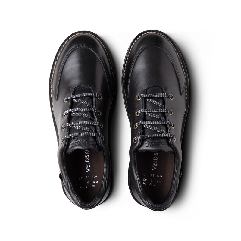 Veldskoen Loft Birdie Golf Shoe (Black leather with Grey sole)