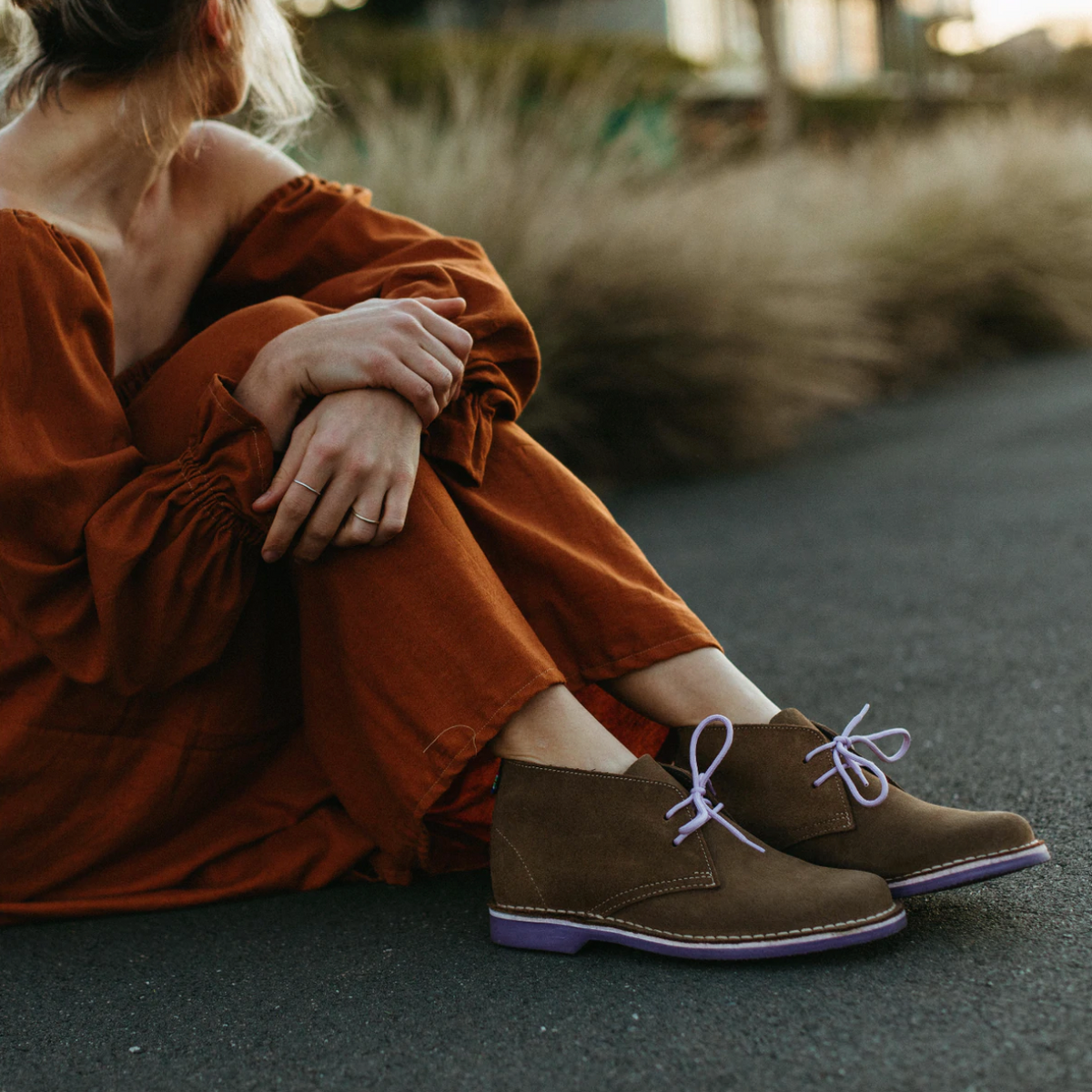 Vellies Jacaranda Purple Sole Veldskoen UK